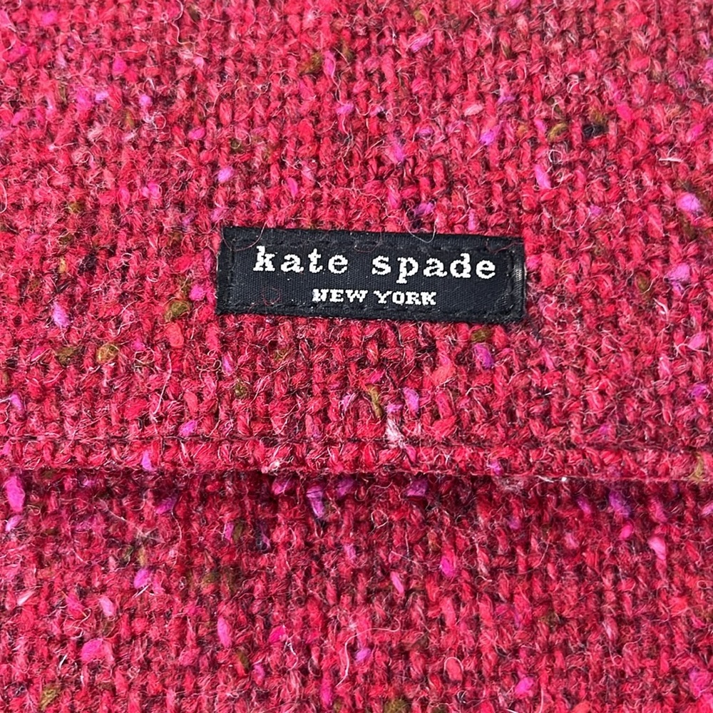 KATE SPADE red Tweed handbag - Picture 5 of 10